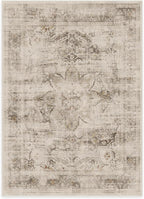 RUGGABLE Washable Vintage Area Rug – Sarrah Hazel 5x7, Stain-Resistant, Non-Slip – Medium Machine Washable Rugs for Living Room, Bedroom, Hallway, Entryway & Office–with Cushioned Pad