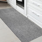 Ottomanson 2' x 5' Hallway Runner with Scraper Pile - Extra Durable Non-Slip Rug Mat for Indoor & Outdoor Use - Ideal for Kitchen, Entryway, Patio & Garage - High-Traffic Carpet, Gray