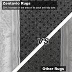 Zentavio White Living Room Rugs 8x10 Large Area Rugs for Bedroom Soft Fluffy Furry Shag Aesthetic Carpet Plush High Pile Floor Rug for Nursery Kids Room Dorm Home Decor