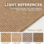KOZYFLY Extra Long Runners for Hallways 2.6x16 ft Washable Kitchen Runner Non Slip Rubber Backed Hallway Rug Cotton Entryway Runner Rug Floor Carpet for Indoor Hall, Kitchen, Stair, Tan/Orange/Brown