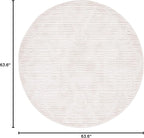 SAFAVIEH Marrakech Collection Area Rug - 5'3" Round, Beige, Moroccan Boho Tribal Tassel Design, Non-Shedding & Easy Care, Ideal for High Traffic Areas in Living Room, Bedroom (MRK517C)