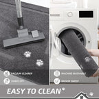 BEQHAUSE Dog Door Mat for Muddy Paws 32"x70" Dirt Trapper Absorbent Doormat Non Slip Entryway Rugs Washable Stain Resistant Welcome Floor Mat Soft Low-Profile for Front Back Door, Dark Grey
