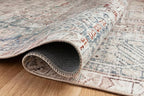 Loloi Chris Loves Julia Jules Collection JUL-07 Natural/Ocean 2'-3'' x 3'-9'', .13" Pile Height, Accent Rug