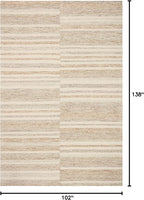 Loloi Chris Loves Julia Chris Collection CHR-03 Ivory/Clay 8'-6'' x 11'-6'', .50" Pile Height, Area Rug