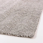 Modern Herringbone Chevron Collection Handcrafted Wool Area Rug - Durable, Zigzag Pattern, for High Traffic, Contemporary Design for Living Room, Bedroom, Dining Room Decor (Dark Olive, 8' x 11')