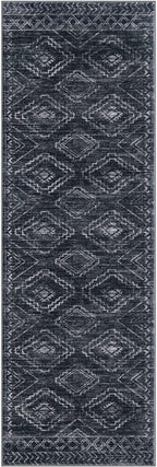 KILOCOCO Boho Kitchen Runner Rug 2x6 Washable Runner Rug, Soft Runners for Hallways Non Slip Printed Distressed Laundry Room Rug, Low-Pile Rug for Entryway/Bedroom/Living Room, Charcoal