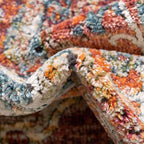 Unique Loom Isabella Collection Area Rug - Rossellini (6' 1" x 9' Rectangle, Rust Red/ Beige)