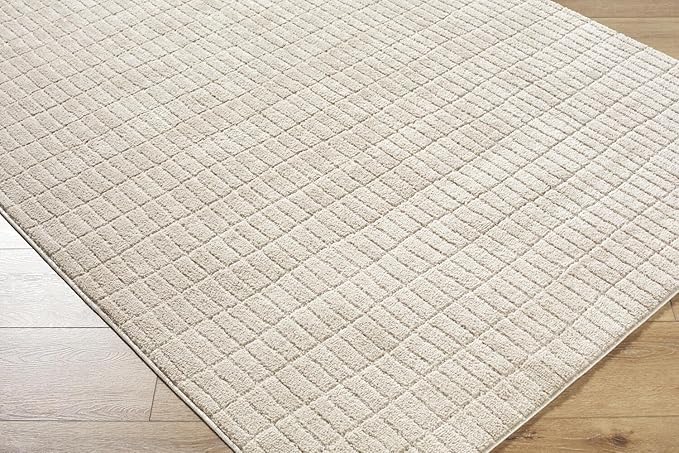 Livabliss x Our PNW Home Cascade Minimalist Striped Area Rug, 2'7" x 7'3", Light Brown