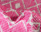 Unique Loom Outdoor Trellis Collection Area Rug - Tribal Trellis (5' 1" x 8' Rectangle, Fuschia/ Gray)