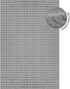 CAMILSON Modern Gray Non Slip Rug 5x7 Ultra Soft High Pile Area Rugs Non Skid Rubber Backing Durable & Easy to Clean Carpet for Living Room Bedroom Kids Room Indoor Use (5 x 7 Gray)