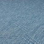 LUXE WEAVERS Modern Farmhouse Blue 5x7 Washable Area Rug, Anti-Slip Diamond Pattern Carpet