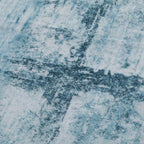 Round 4ft Area Rug Modern Abstract Washable for Living Room Entryway Dining Room Home Office Teal Gray