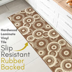 Custom Size Long Brown Hallway Runner Rug | Cut to Length 2'3" x 16' (Runner) | Non-Slip & Machine Washable | REMNAZ