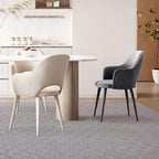 ANSSO Wool Area Rugs 9x12 Living Room,80% Merino Wool and 20% Cotton Soft Tufted Area Rug with Cotton Non-Slip Backing,Large Area Rug for Bedroom Bedroom, Dining and Home Office (Deep Gray)