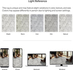 ReaLife Rugs Machine Washable Area Rug Runner - Living Room Bedroom Bathroom Kitchen Entryway Office - Padded Low Pile Stain Resistant Premium - Boho Farmhouse Vintage - Noor - Ivory Grey 2'6" x 6'