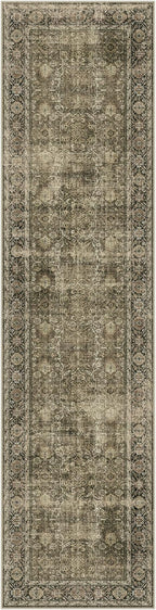 Light Brown Runner Rug 2x10 Vintage Area Rug Hallway Indoor Kitchen Washable Living Room Carpet Tribal Distressed Rug Retro Accent Throw Rug for Office Dining Room Bathroom Faux Wool