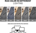 Rugshop Abstract Arch Shag Runner Rug Anthracite Dark Gray 2' 3" x 12' Great for Long Hallways, Open Entryways, or Galley Kitchens