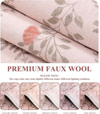 YIHOUSE 6x9 Washable Rug for Bedroom, Pink Floral Rugs for Living Room Non Slip Ultra-Thin Large Boho Rug for Kids Playroom, Classroom, Girls Dorm, Nursery, Pink Multi