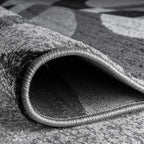 Rugshop Contemporary Abstract Circles Perfect for high Traffic Areas of Your Living Room,Bedroom,Home Office,Kitchen Area Rug 12' x 15' Gray