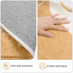 Lahome Boho Washable Kitchen Rug - 2x3 Small Non-Slip Entry Rugs for Inside House Soft Throw Area Rugs for Bedroom Botanical Print Floor Doormat Carpet for Bathroom Entryway Laundry Room Kids Room