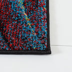SAFAVIEH Glacier Collection Runner Rug - 2'3" x 22', Red & Green, Modern Abstract Design, Non-Shedding & Easy Care, Ideal for High Traffic Areas in Living Room, Bedroom (GLA126Q)