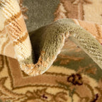 Rugs.com Chateau Collection Rug – 4 Ft Square Green Medium Rug Perfect for Living Rooms, Kitchens, Entryways