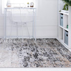 Rugs.com Leipzig Collection Rug – 3x5 Beige Low-Pile Rug Perfect for Entryways, Kitchens, Breakfast Nooks, Accent Pieces