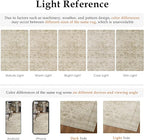 HUGEAR Retro Beige Area Rug 8x10 Machine Washable Living Room Rugs Distressed Vintage Floral Low Pile Carpet Bedroom Office Dining Room Laundry Room Non Slip Soft Lightweight