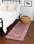 Unique Loom Isabella Collection Area Rug - Adjani (2' 7" x 16' 5" Runner, Purple/ Ivory)