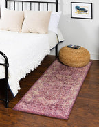 Unique Loom Isabella Collection Area Rug - Adjani (2' 7" x 16' 5" Runner, Purple/ Ivory)
