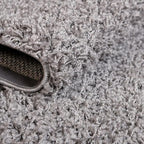 Unique Loom Solid Shag Collection Area Rug (2' x 6' 5" Runner, Cloud Gray)