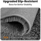 Zentavio 8x10 Area Rugs for Living Room Clearance Grey Rugs for Bedroom Large Big Carpet Fluffy Furry Soft Shag Aesthetic Plush High Pile Gray Rug for Nursery Kids Room Dorm