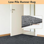 jxgzyy Runner Rugs 2'11" x 16'5", Non Slip Entrance Doormat, 0.25” Thickness Indoor Outdoor Carpet Runner with Rubber Backing, Waterproof Custom Size Heavy Duty Floor Mat for Hallway Laundry Patio