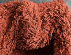 Unique Loom Solid Shag Collection Area Rug (8' x 10' Rectangle, Terracotta)