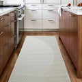 Revival Rugs Record 2'7"x9' Machine Washable Runner Rug for Hallway Entryway - 100% Recycled Oeko-TEX Certified, Medium Pile, Beige, Cream