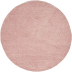 Unique Loom Solo Collection Area Rug - Calabasas (6' 1" Round, Pink)