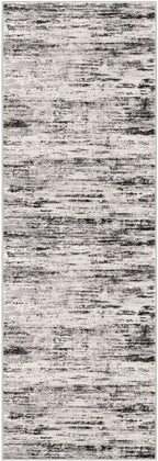 Modern Abstract Hallway Runner Rug, White Black Grey Taupe Washable Kitchen Runner Non-Slip Soft 2x8 Runner Rug Thin Print Faux Wool Carpet for Entryway Bedroom Laundry Room Indoor Home Decor