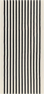 KOZYFLY Black and Beige Striped Porch Rug 2x4.3 Ft Washable Outdoor Rug Farmhouse Outdoor Doormats Front Door Striped Runner Rug for Front Door Kitchen Hallway Bedroom Laundry Room