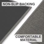 LEKEEPGO Door Mat 24"x47", Non Slip Door Mat Indoor Entrance, Rubber Backing Indoor Door mat Washable Absorbent Low-Profile Doormat Front Entryway Entry Resist Dirt Inside Door Mats, Khaki