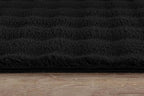CAMILSON Modern Black Non Slip Runner Rug 2x7 Ultra Soft High Pile Kitchen Rugs Non Skid Rubber Backing Durable & Easy to Clean Carpet for Entryway Bathroom Indoor Use (2 x 7 Black)