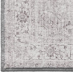 LUMI Washable 5x8 Area Rug for Living Room, Ultra Soft Vintage Rug with TPE Non Slip Backing, Stain Resistant, Low Profile Carpet High Traffic for Bedroom, Dining Room