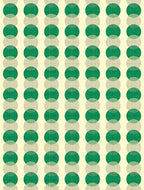 Modern Abstract Living Room Area Rug with Layered Circles Design 5x7 Minimalist Contemporary Geometric Decor Rugs for Dining Room Bedroom Office Nursery Room Washable Non Slip Indoor Mat Green