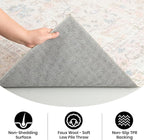 4x6 Washable Rug – Boho Non-Slip Indoor Area Rug for Living Room, Bedroom, Dining Room, Entryway –Pastel Multicolor on Cream Base