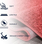 JONATHAN Y Haze Solid Low-Pile Red 8' Round Indoor Area Rug, Coastal,Bohemian,Minimalist,Classic, Easy-Cleaning for Living Room,Bedroom,Kitchen,Pet Friendly,Non-Shedding (SEU100E-8R)