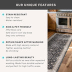 Boho Dining Room Rugs for Under Table - Washable Black Area Rug for Living Room, Low Pile Non-Slip Rugs for Bedroom, Office - Charming Geometric Decor & Stain Resistance - 6x8 Black/Multi