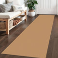 Braided Runner Rug 2x6 Ft Washable Runners for Hallways Kitchen Runner Rug with Rubber Backing Cotton Entryway Runner Indoor, Woven Floor Carpet for Hall Kitchen Bedroom, Warm Tan
