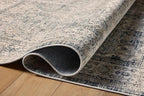 Loloi Teagan Collection TEA-04 Sky/Natural 2'-8" x 13' Runner Rug, Large, Soft Neutral Rug, High-Traffic for Living Room, Bedroom, Home Office, Dining Area