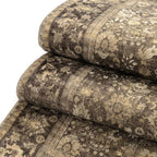 HUGEAR 8x10 Machine Washable Rugs Brown Hallway Large Area Rug Indoor Accent Rug Floral Mid Pile Carpet Soft Soft Thicker Aesthetic Rug Bedroom Living Room Office Dining Kitchen Laundry