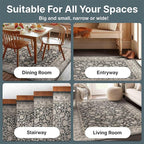 Well Woven Asha Rome Black 3'3" x 5' Area Rug - Oriental Floral Pattern, Easy Clean, Floor-Friendly Backing - for Living Room, Bedroom, and Dining Room