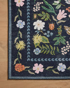 Loloi Rifle Paper Co. Canopy Collection CNP-04 Black 6'-0" x 9'-0" Area Rug